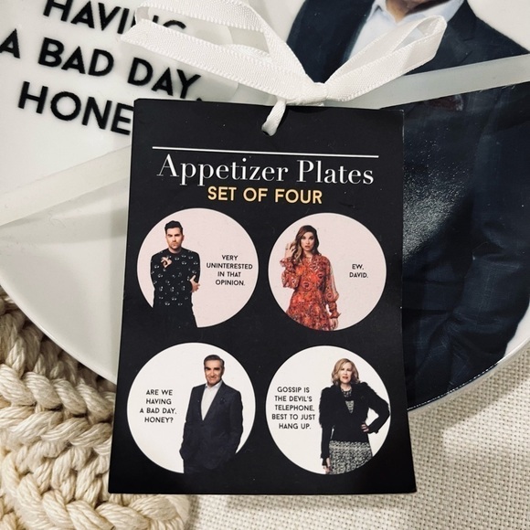 NEW Schitt’s Creek TV Show Collectible Ceramic Plates Unique Fun Holiday Gift - Picture 5 of 10